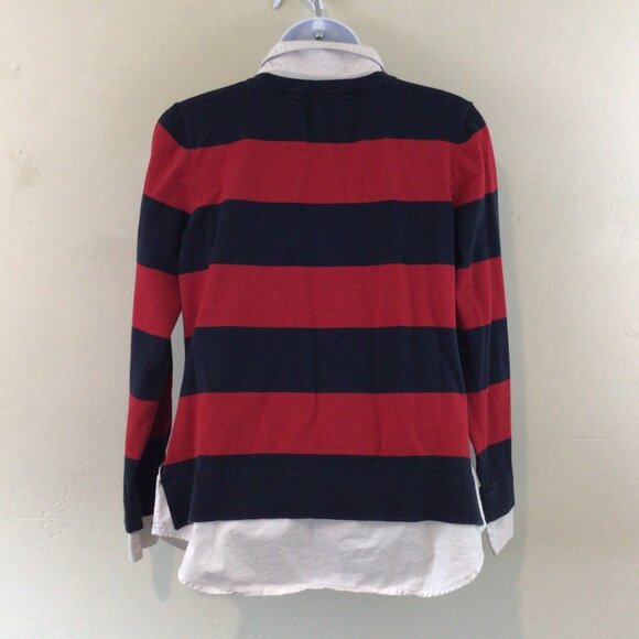 Tommy Hilfiger Collared Long Sleeve Blouse Vintage and Preppy - Picture 5 of 7